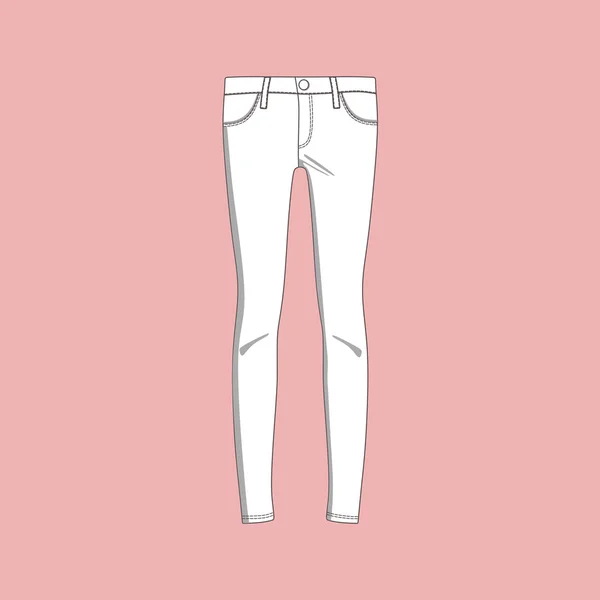 Vestiti. Pantaloni. jeans. leggings. pantaloni . — Vettoriale Stock