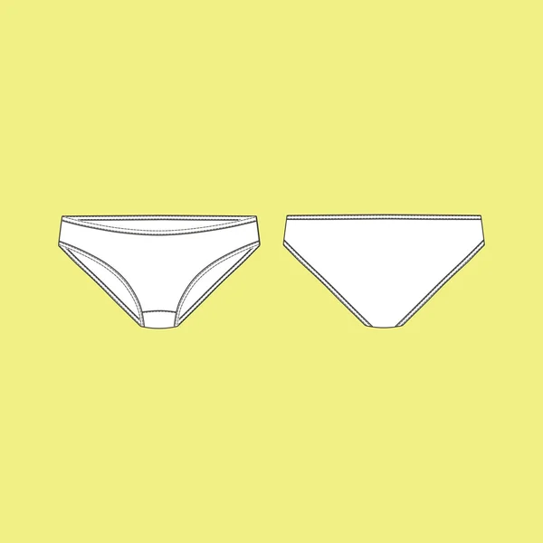 Culotte. vêtements pour femmes. Lingerie . — Image vectorielle