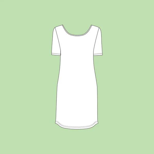 Нічний. одягнена футболка. одяг, жіночий одяг — стоковий вектор