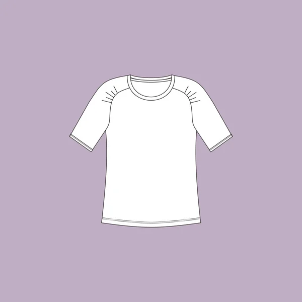 Homewear. Casual. Dameskleding. Boven. shirt. zomer blouse. — Stockvector