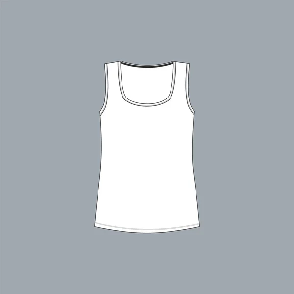 Jersey de lino. Camiseta de hombre. Ropa interior camiseta . — Archivo Imágenes Vectoriales