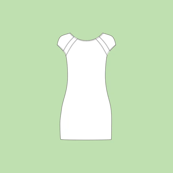 Camisón. Camiseta de bata. ropa, ropa de mujer — Vector de stock