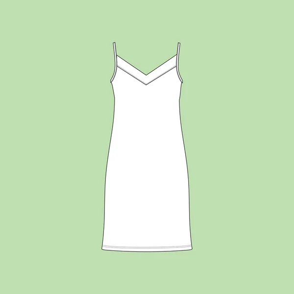 Camisón. Camiseta de bata. ropa, ropa de mujer — Vector de stock