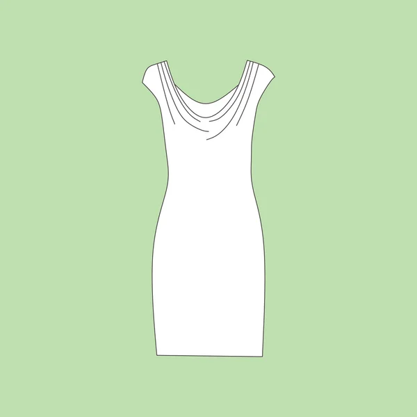 Nightie. bedgown jersey. clothing, women's clothing — Stock Vector