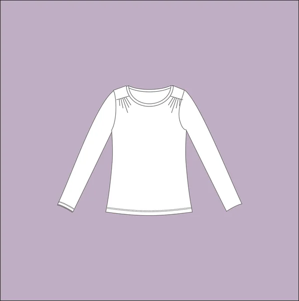 Dameskleding. vrijetijdskleding. trui. blouse. — Stockvector
