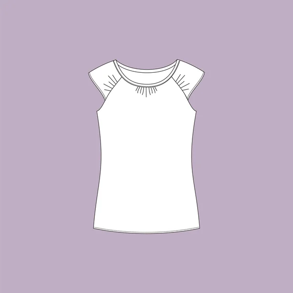 Homewear. casual. women's clothing. top. shirt. summer blouse. — Stock Vector