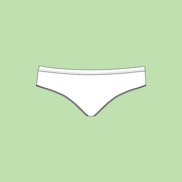 Lingerie. Women's panties. — Stock Vector