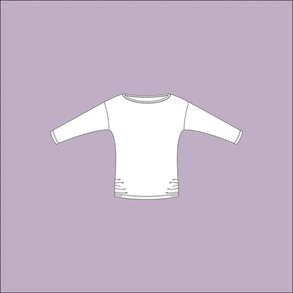 Ropa de mujer. ropa casual. Saltador. blusa . — Vector de stock