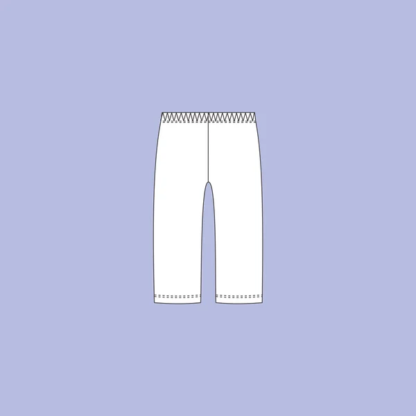 Pantalones deportivos. ropa de los hombres del hogar. pantalones de casa . — Vector de stock