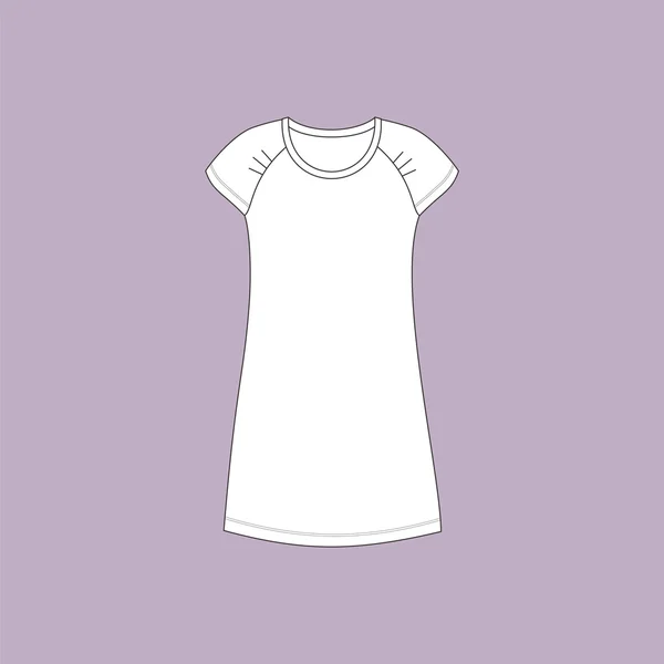 Nuisette. robe de maison de femme. chemise de nuit . — Image vectorielle