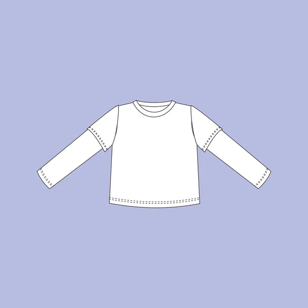 Homewear. Erkek T-shirt. bir çocuk için kazak. — Stok Vektör