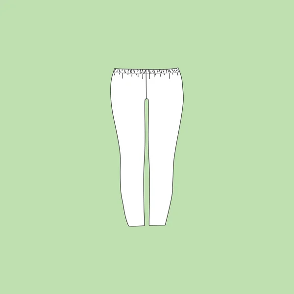 Frauen-Hosen. Hose weibliches Trikot. — Stockvektor