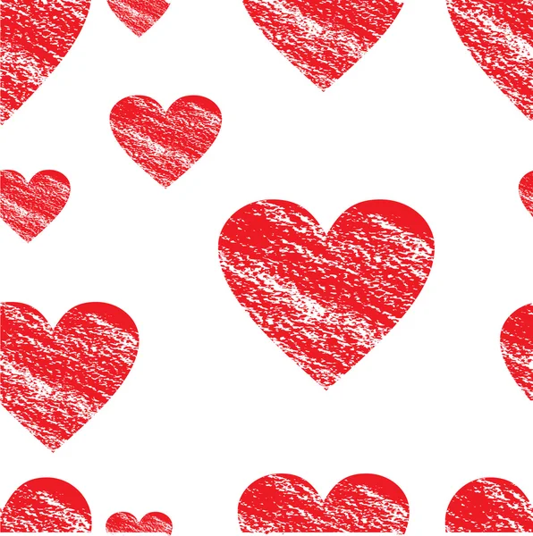 Patrón de corazones. tela de impresión. Un corazón . — Archivo Imágenes Vectoriales