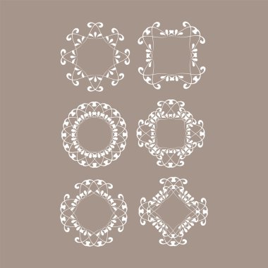 logo, adları için şablonlar. Vektör dekoratif 