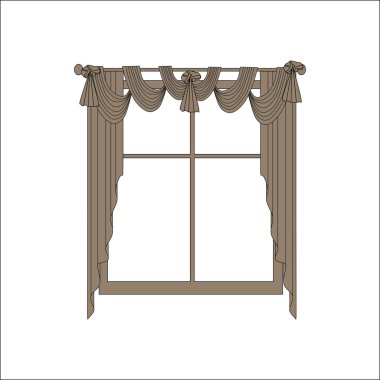 pencere dekorasyon. perdeler. iç Tekstil. 