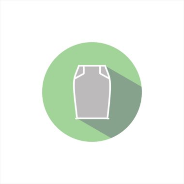 resimde simgeler etek. kıyafetler. vektör 