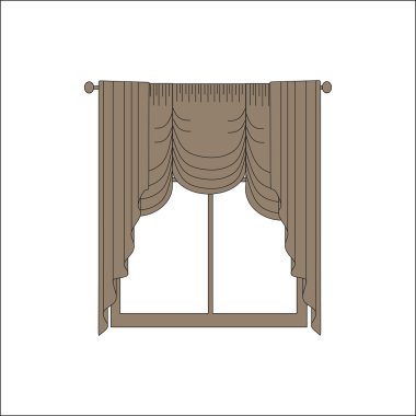 iç Tekstil. pencere dekorasyon. Perdeler. 