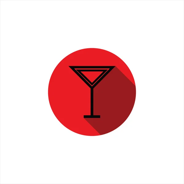 Illustration ikoner glasen för vin, cocktail. vektor — Stock vektor