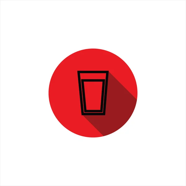 Illustration glass icon. beverage. cocktail. vector — Stock Vector