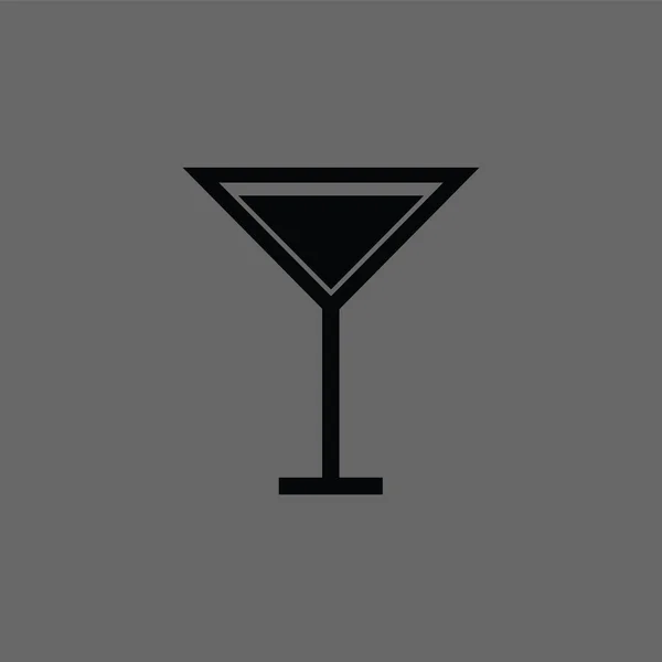 Illustratie pictogrammen glazen voor wijn, cocktail. vector — Stockvector