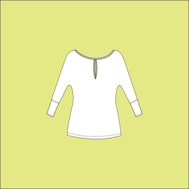  bluz jersey. Kadın T-shirt uzun kollu.