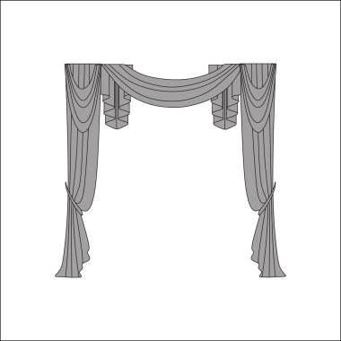 iç Tekstil. pencere dekorasyon. Perdeler. 