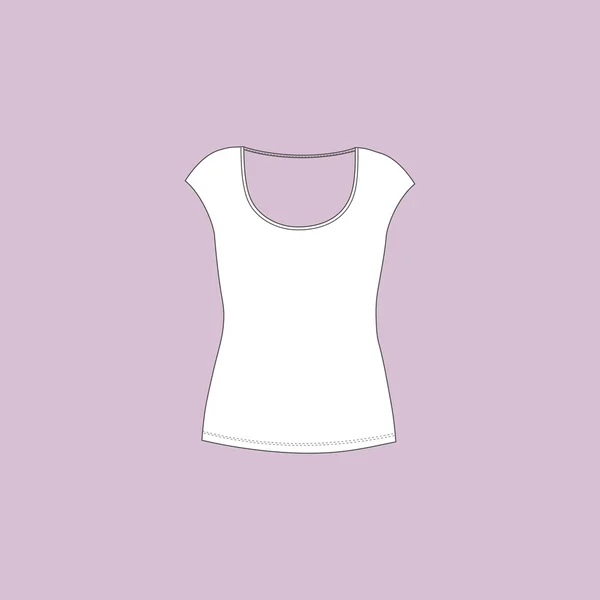 Camiseta de ropa interior femenina. Top de damas. camiseta sin mangas — Vector de stock