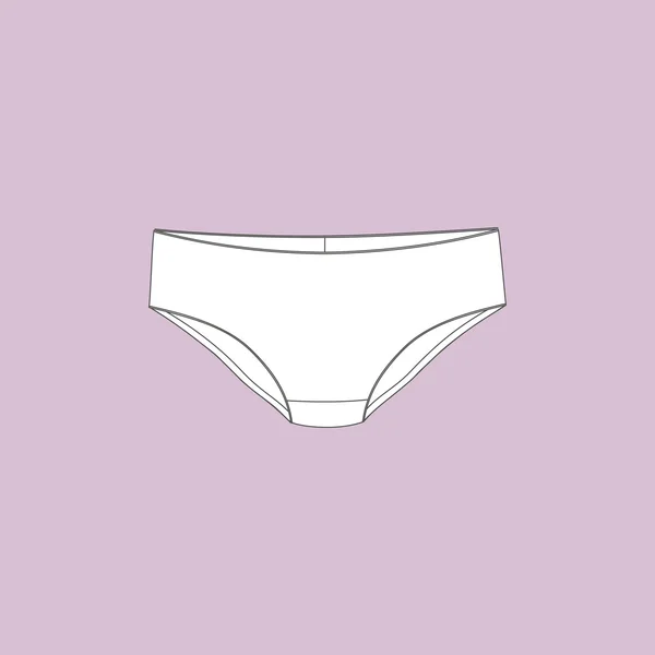 Women's underwear. panties for girls. Panties for women. — Stock Vector