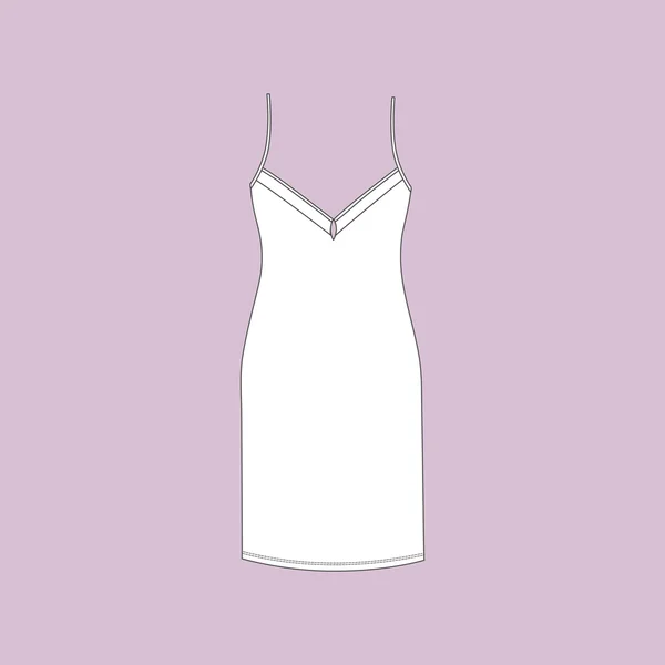 Camiseta de camisón. camisón femenino . — Vector de stock