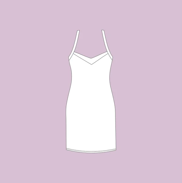 Camiseta de camisón. camisón femenino . — Vector de stock