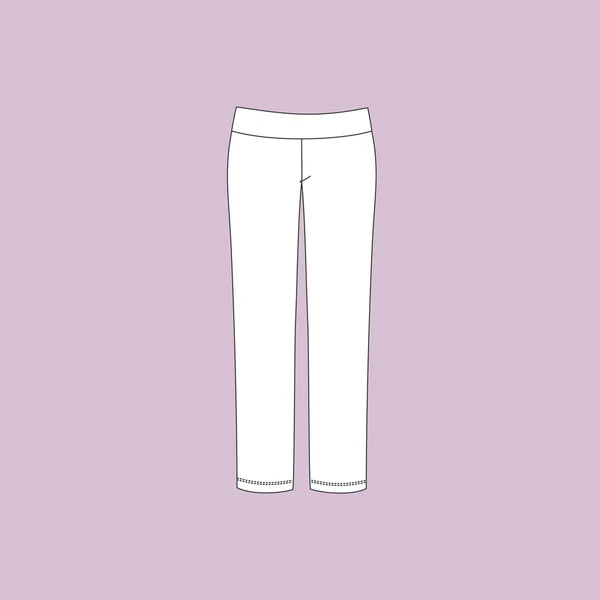 Pantalon de pyjama. Pantalon pour femme . — Image vectorielle