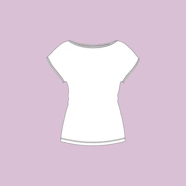 Camiseta de ropa interior femenina. Top de damas. camiseta sin mangas — Vector de stock