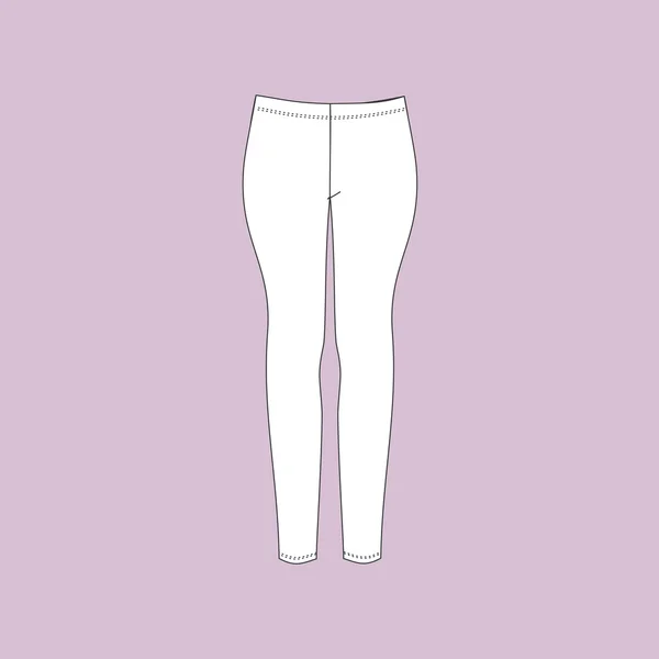 Pantalones de pijama. Pantalones para mujer . — Vector de stock