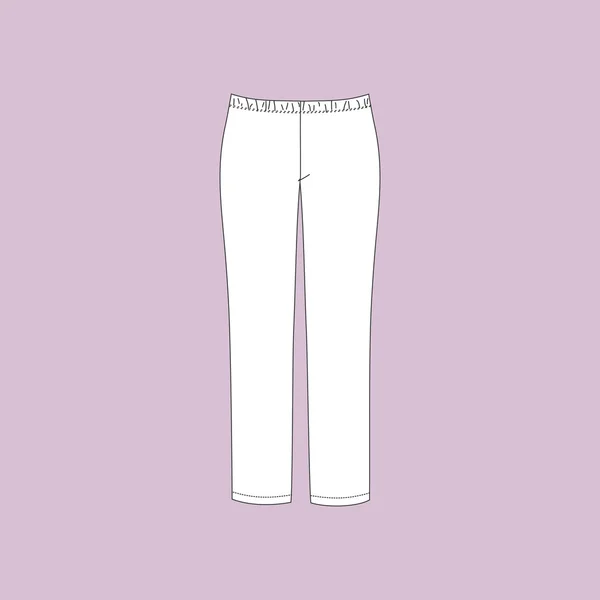 Pantalones de pijama. Pantalones para mujer . — Vector de stock