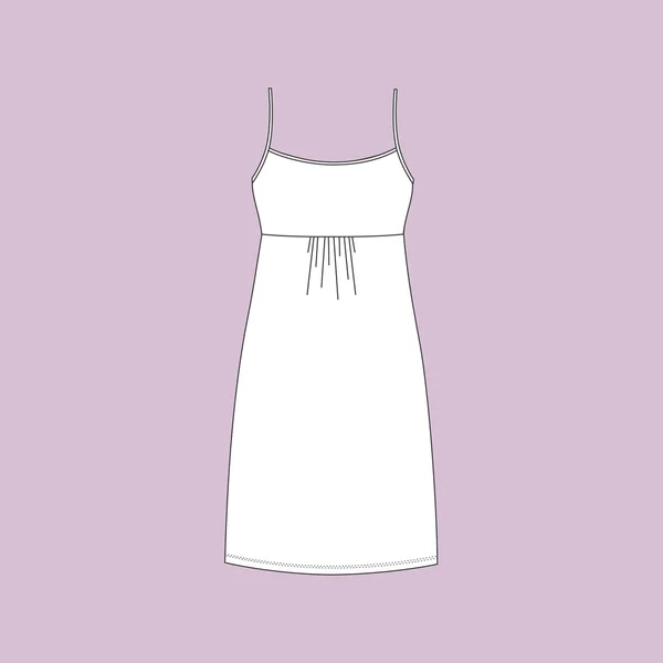 Nightgown female.  nightie jersey. — Stock Vector