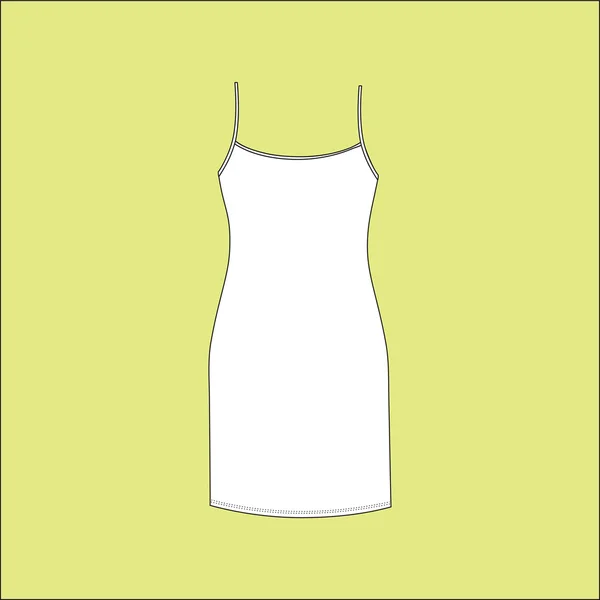 Camisón femenino. jersey camisón . — Vector de stock