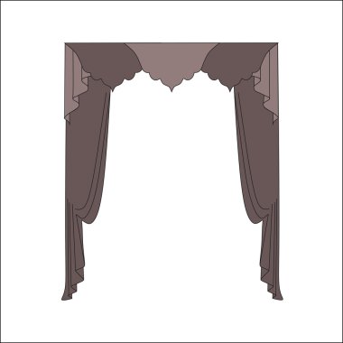 iç Tekstil. pencere dekorasyon. Perdeler. 