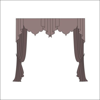 pencere dekorasyon. perdeler. iç Tekstil. 