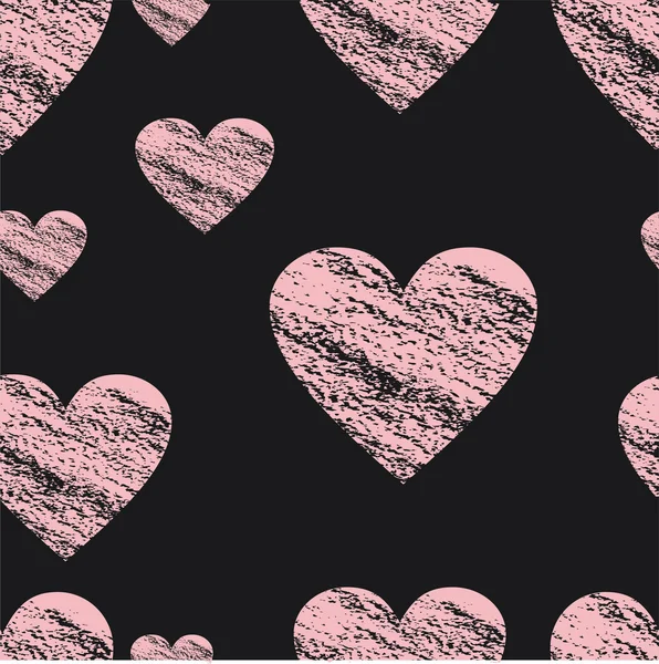 Patrón de corazones. tela de impresión. Un corazón . — Vector de stock
