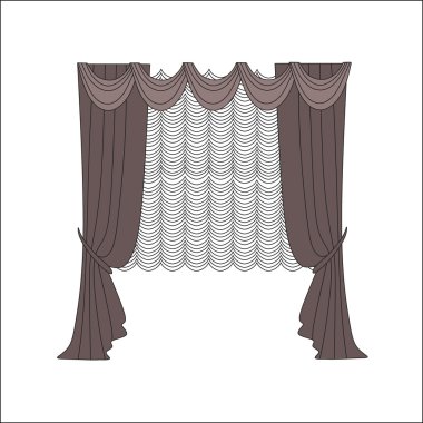 pencere dekorasyon. perdeler. iç Tekstil. 