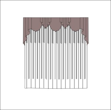 pencere dekorasyon. perdeler. iç Tekstil. 