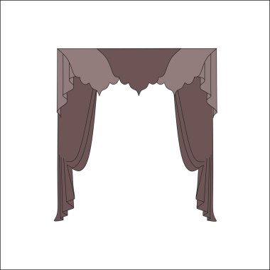 pencere dekorasyon. perdeler. iç Tekstil. 