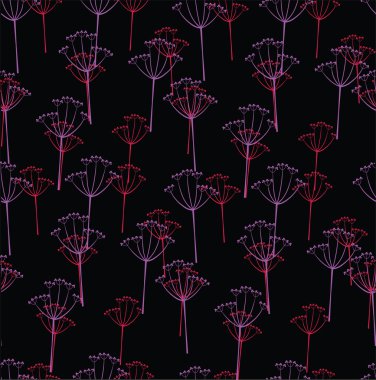  Çiçek arka plan çizilmiş. soyut flo seamless modeli