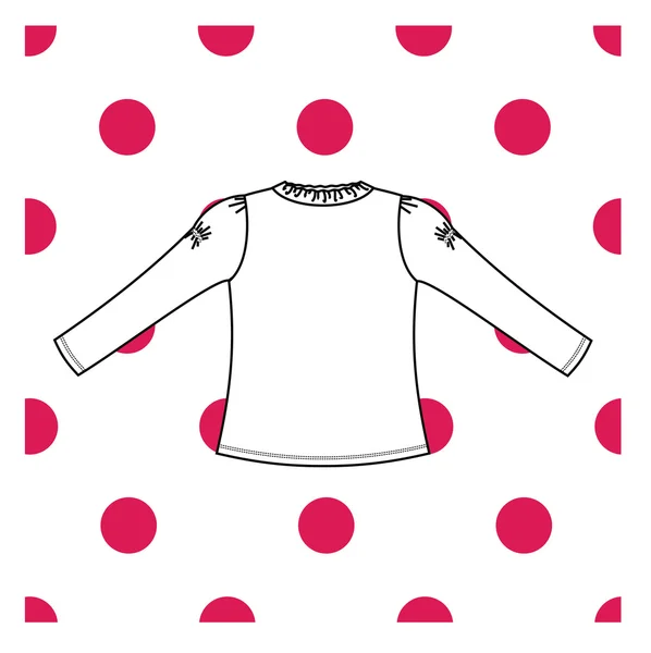 Women's blouse jersey. jumper. blouse. — Stock Vector