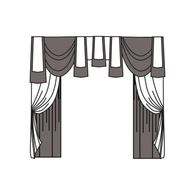 perdeler. iç Tekstil. pencere dekorasyon. 