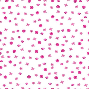  Küçük çiçekler vektör boyalı. çiçek Yazdır.