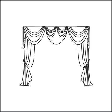 perdeler. iç Tekstil. pencere dekorasyon. 