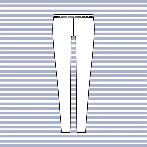 Pantalones. ropa casual. Pantalones para mujer . — Vector de stock