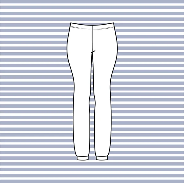 Pantalones. ropa casual. Pantalones para mujer . — Vector de stock