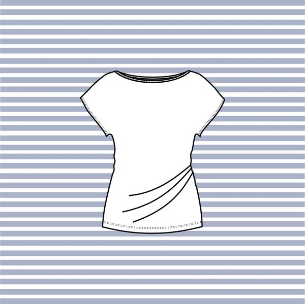 Women's blouse. sleeveless T-shirt. Top female. — Stock Vector